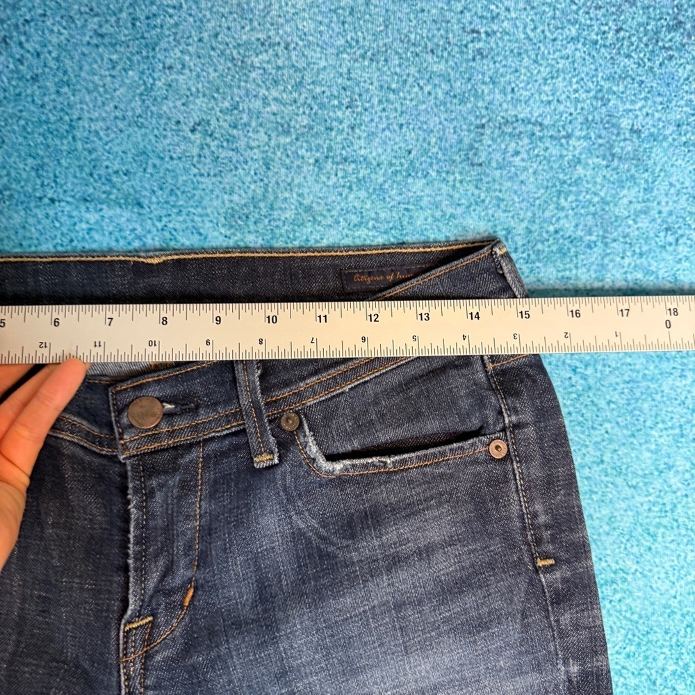 Women's Citizens of Humanity Jeans Sz 29 Low Rise Slim 30x25 Made In USA - Picture 4 of 15